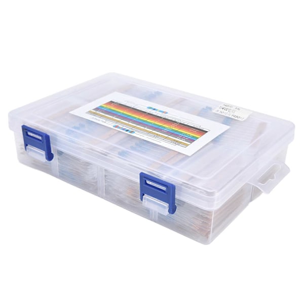 XJ-Metallfilmsresistor-kit 1450 st. Sortiment 1/4W 1 till 1MΩ för DIY-experiment