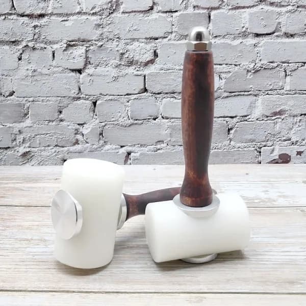 Läder Carving Craft Hammer Tool Kit Kohud Stansning Sömnad A[pl]
