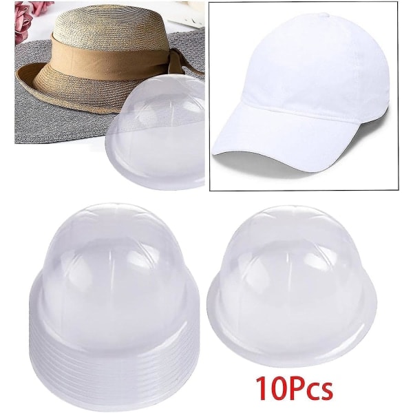 10x Hattställ Inre Stöd Organizer Huvudomkrets 54cm Bärbara Transparenta Insatser Hattinsatser Hattvisningsställ För Vardagsrum SovrumBY