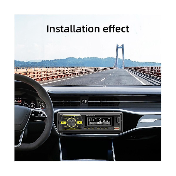 XJ-Yksittäinen Din Autoradio Bluetooth Autostereovastaanotin LCD-näytöllä Am/fm Radio Mp3-soitin Usb Sd A