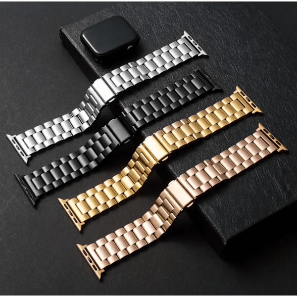 XJ-Lyxigt metalarmbånd i rustfrit stål - Rustfrit - Elegant & Holdbart - Til 42 mm / 44 mm / 45 mm / 49 mm