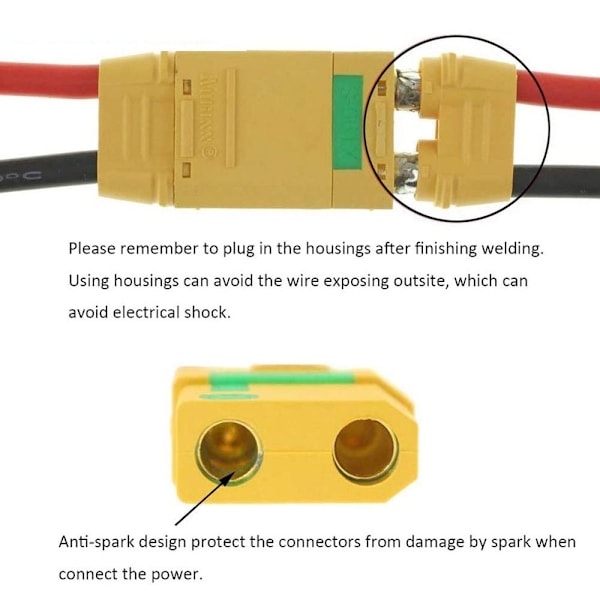 XJ-1 pari XT90S-liitinkontaktin adapterirajapintaliitin