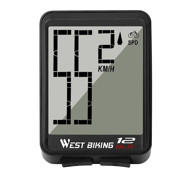 XJ-Cykelcomputer med Tydelig Display - Sort