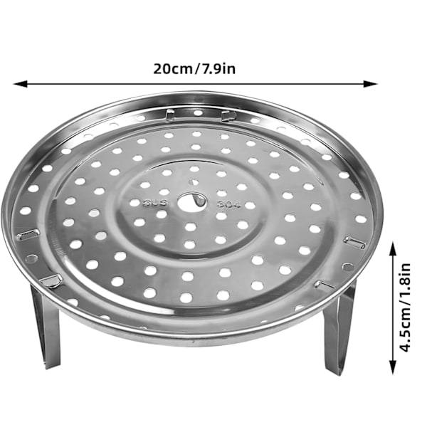 XJ-Gixusil 7,9\" Dampkurv, Rustfrit Stål, Trykkoger Tilbehør