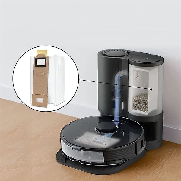 12 kpl Pölypussi Tarvikkeet Xiaomi Roborock S7 S7 Plus S7+