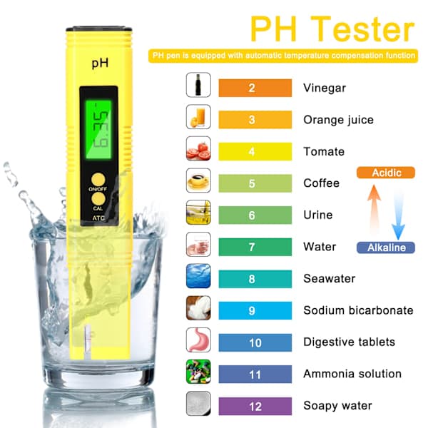 Profesjonell pH-tester TDS/EC Testpenn Multifunksjonelt Vann pH-testverktøy Sett Håndholdt Vanndeteksjonsenhet Kit