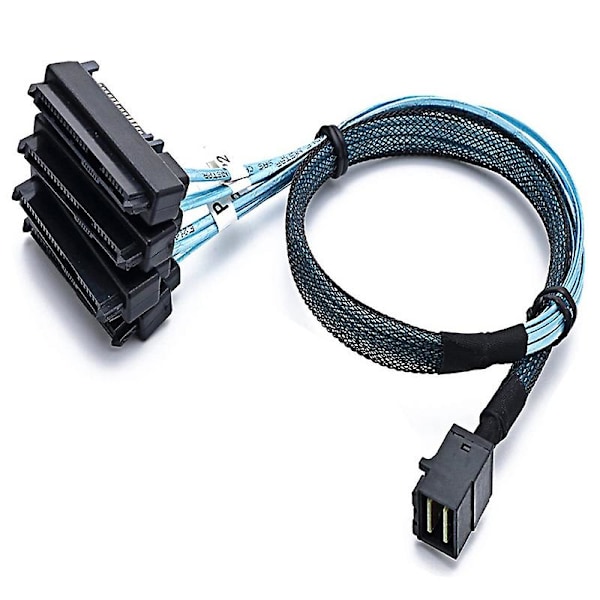 XJ-Mini SAS SFF-8643 til 4*29-pinners SFF-8482 harddiskserverkabel 3.33TF/1M