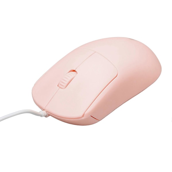 XJ-Kablet Mus Optisk 1200DPI USB-Port Ergonomisk Design Plug and Play Datamus for Bærbare Datamaskiner Stasjonære Datamaskiner Rosa
