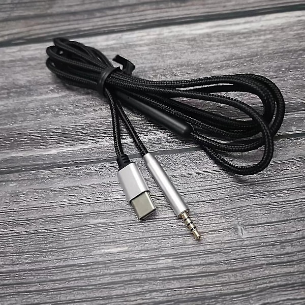 USB-C - 2,5 mm:n uroskaapeli QC25/QC35/QC35II/QC45 -kuulokkeille mikrofonilla