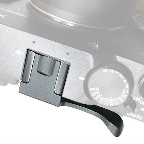 Metall Hot Shoe Tumgrepp för Fujifilm XPRO1 X-PRO2 X-M1 X-E2S X-E2 X-E1 X-A3 X-A2