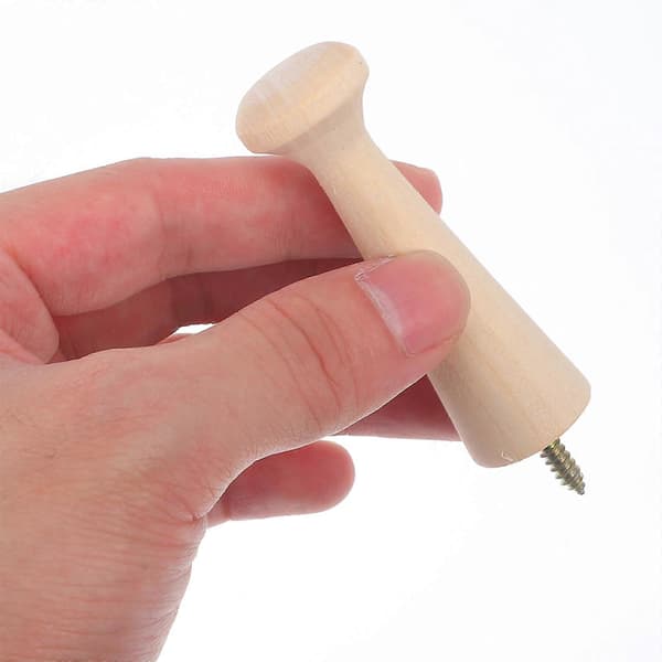 10 stk. Skruemonterede Shaker-knopper Træknopper til ophængning Vægknopper Trækrog Knopbræt