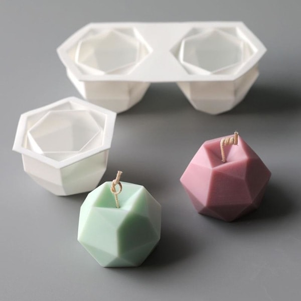 XJ-Lysforme lys stearinlys DIY støbeforme i silikoneform
