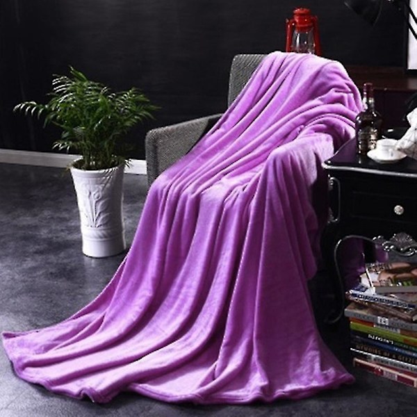 XJ-Myk ensfarget varmt teppe hjem stue sengeteppe pledd matte sofa dekor