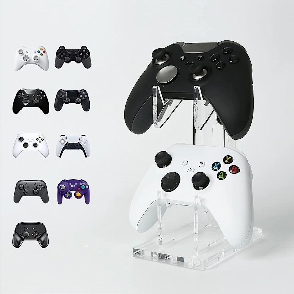 XJ-Dobbeltlags Spillkontrollerholder Akryl Gamepad Displaystøtte For Switch Pro/ / Joystick Rack St