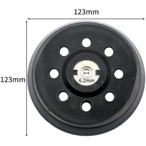 Passende slibesål 125mm slibepude til Metabo sxe 425 SXE325/425/450/3125, slibepude multi-værktøj slibesål