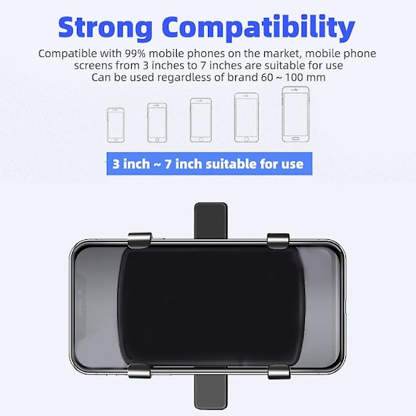 XJ-Bilholder Stativ 360 Grader Justerbart Driftskontrollfeste for Mobiltelefon GPS