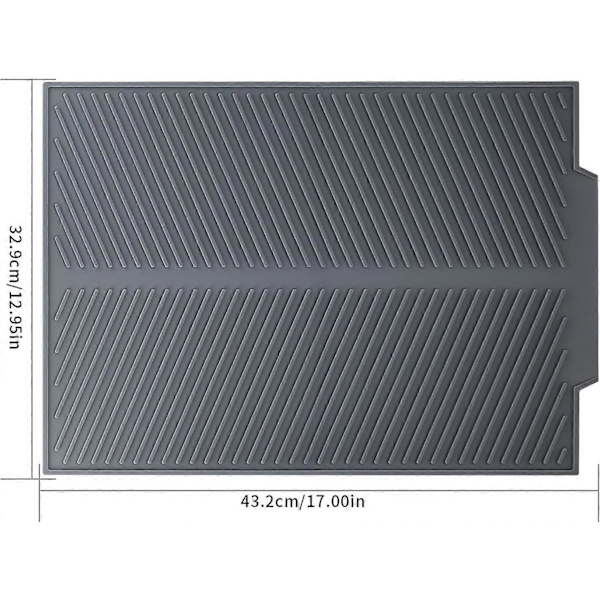 Foldable Drain Mat, Silicone Dish Mats, Kitchen Drying Rack, Sink Mats for Kitchen Universal Drain Board