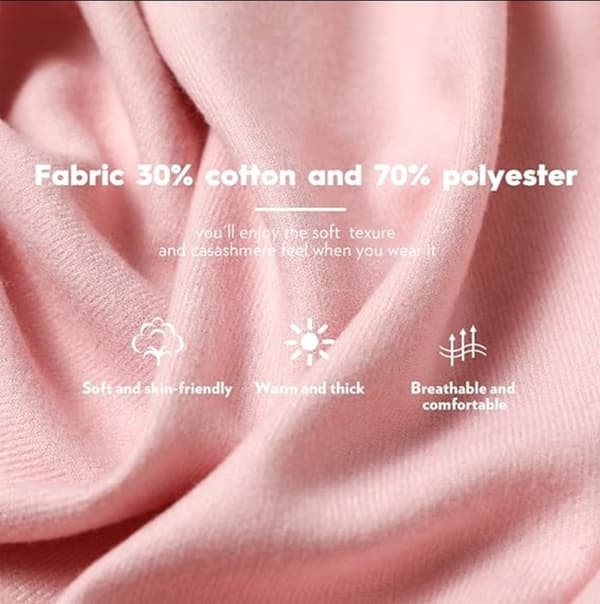 Dame Oversized Varm Blød Tørklæde Sjal Wrap Til Efterår Vinter Rejser Kontor Bryllupper, 200 X 70 Cm, Lotusrod Pink