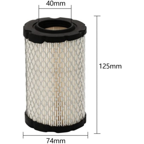 Passer til BRIGGS AND STRATTON 796031 luftfilter
