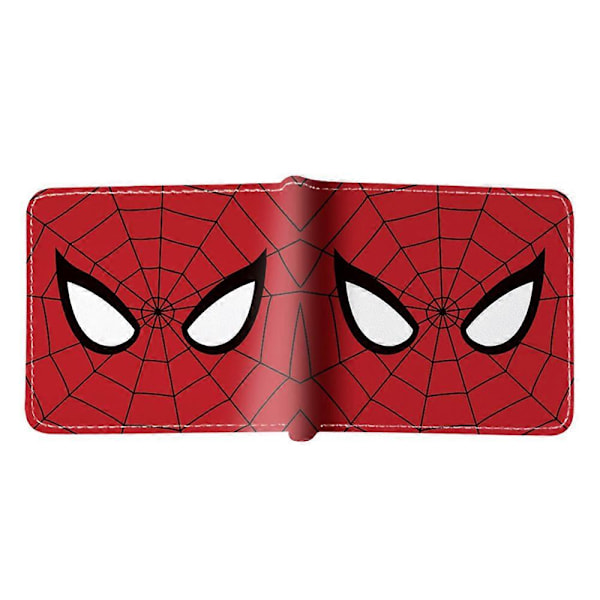 Marvel Deadpool Spiderman Superhjälte Myntplånbok PU Plånbok Barn Pojkar Flickor Cartoon Kort Vikbar ID-Kortshållare Plånbok Present {Db} A