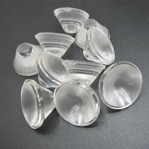 20mm Optisk LED-lins PMMA Akryl Platt Frostade Linser 5 10 15 30 45 60 90 120 Grader För 1W 3W 5W Högeffekts LED-chip