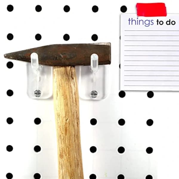 20 stk. Peg Locks Pegboard Krok Klar plastlås [XJ]