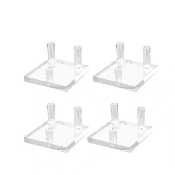 Displayemballager 2,5 tommer D, - Firkantede Akryl Display D'er Til, Mineralplade, Cryst
