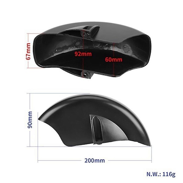 XJ-2st 8 Tum Scooter Främre Stänkskärm Bak För Sealup E-scooter Delar