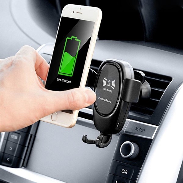XJ-Mobilholder med Trådløs Lader for Bil