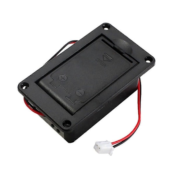 1 st 9V Batterihållare Fodral Box Skydd För Gitarr Bas Aktiv Pickup Kontakt