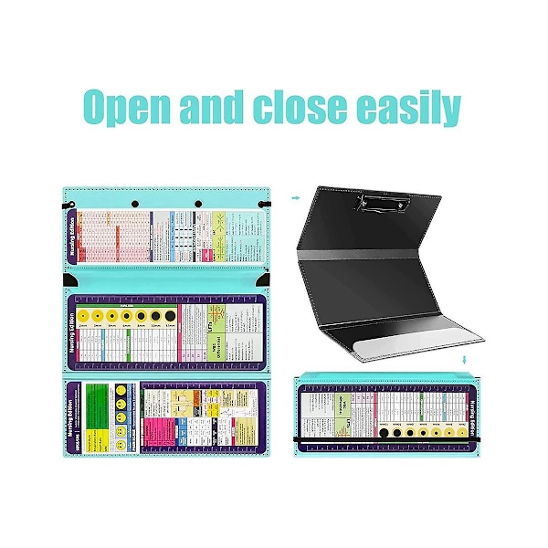 XJ-Sygepleje Clipboard Foldbar Sygepleje Clipboard Snydeark Lomme Notesblok Lav Klemme Til Sygeplejersker Studerende