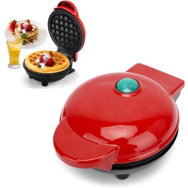 Mini pyöreä vohvelirauta, vohvelikone ja pannukakkujen vohvelikone klassisia joulu-lahjoja varten, crepes, keksit, chaffle, välipala, belgialaiset vohvelit