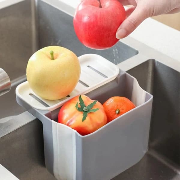 Oppvaskkum søppelbøtte Vask silkurv BLÅ Blå