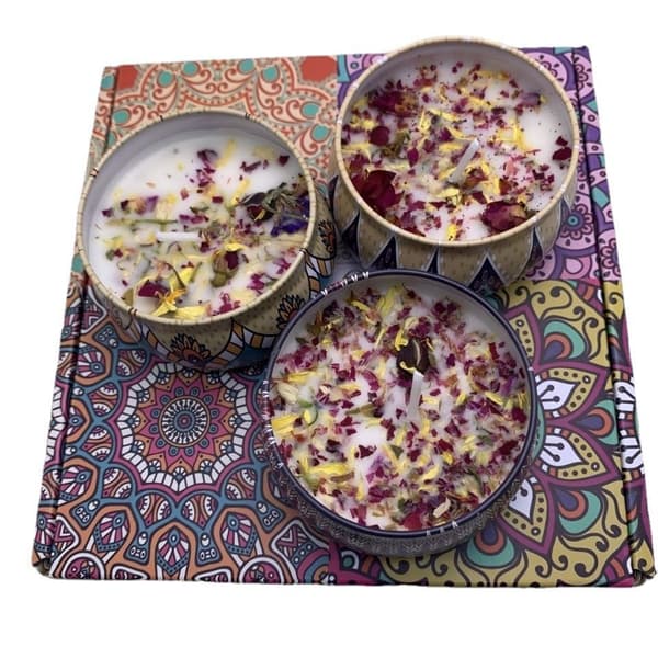 Duftlys gaveeske sett soyavoks gaveeske sett romantisk aromaterapi bursdagsgave bryllupsgave