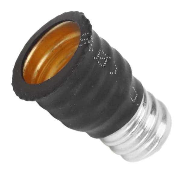 6-pak Sort E12 til E14 Pære Adapter Konverter - God