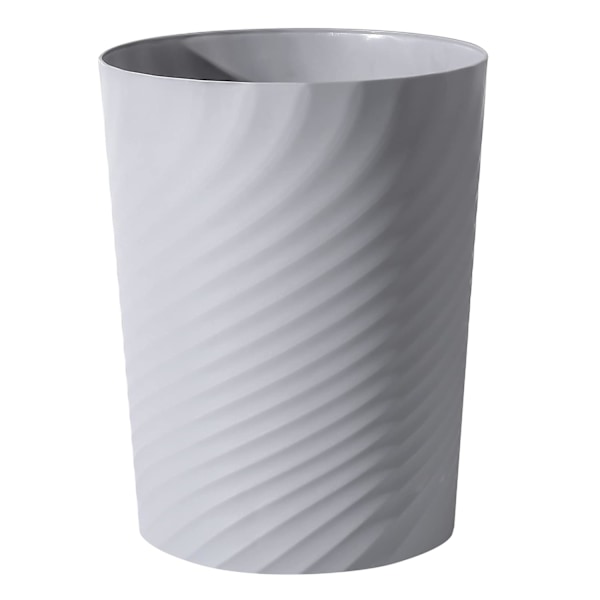 Plast liten papperskorg, sopkorg för badrum, tvättstuga, kök, kontor, barnrum, sovrum, (grå, 1,8 gallon)