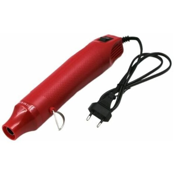 220V Mini-kuumailmapuhallin, kädessä pidettävä kuumailmapistooli kutistekääreille, kutistemuoville, epoksihartsille, kohokuviointiin, tee-se-itse (valkoinen)