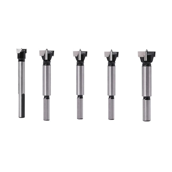 XJ-Five Industriell Karbid Träbearbetningsborrar Med Triangulära Skaft Innehåller 12 Mm, 15 Mm, 17 Mm