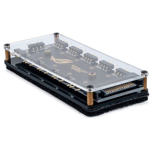XJ-2x 5v 3pin Rgb Led Splitter 10-port Hub med 50cm 3pin forlængerledning, perfekt til masser af Rgb