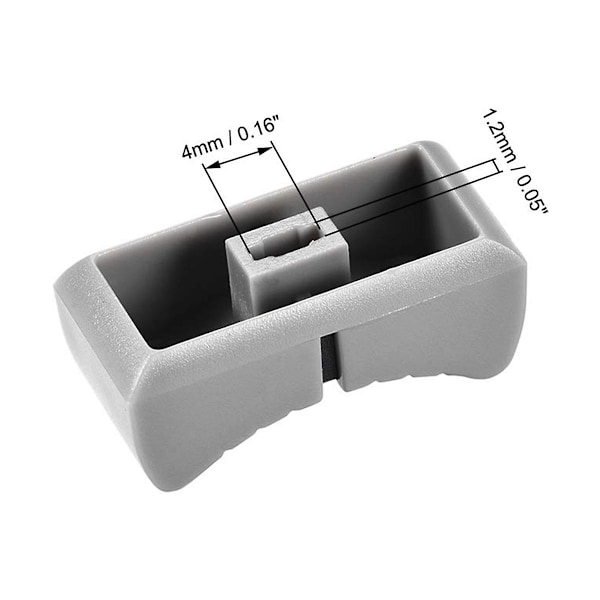 XJ-20 st 24 mm x 11 mm x 10 mm Konsol Mixer Slider Fader Rattar Ersättning för Potentiometer Grå Ratt Svart (YJD)