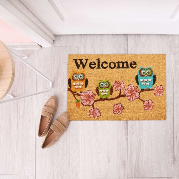 XJ-Kookosmatto \"Welcome\" pöllöt