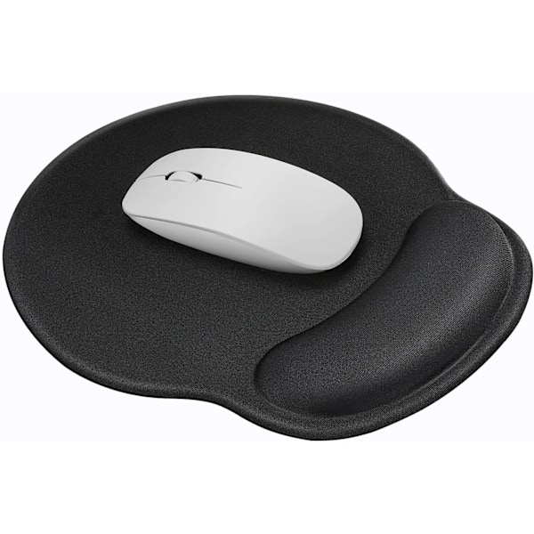 XJ-Ergonomic Mouse Pad with Comfortable and Cooling Gel Wrist Rest and Non-Slip PU Base for Easy Typing and Pain Relief, Durable and Washable