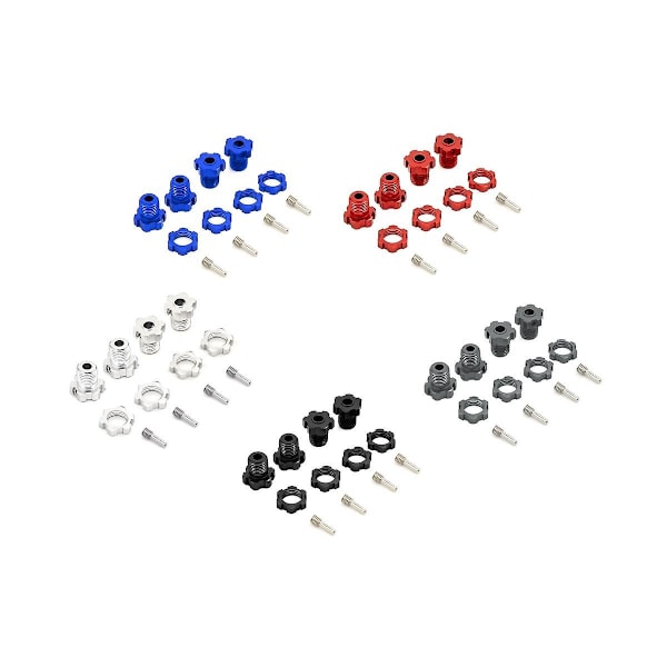 XJ-4st Metall 17mm Splined Hjul Hex Nav Adapter 5353 För E- E- T- 3.3 Summit Xo-1 Uppgraderingsdelar,2