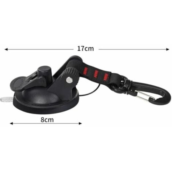 4-pack sugkoppsfästen med sugkoppsfäste för bil, camping, presenning, multifunktionell sugkoppstillbehör för tält som sidomarkis