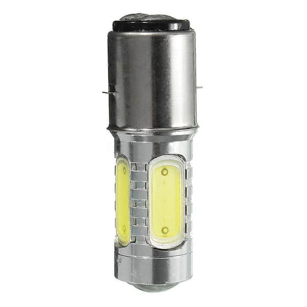 12V BA20D H6 4 COB LED White Bulb for Motorcycle Moped ATV Headlight