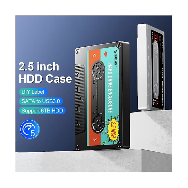 XJ-2.5inch Harddisk Kabinet Sata Til Usb3.0 Ekstern Harddisk Case 6gbps Type-c Hdd Case Med Di