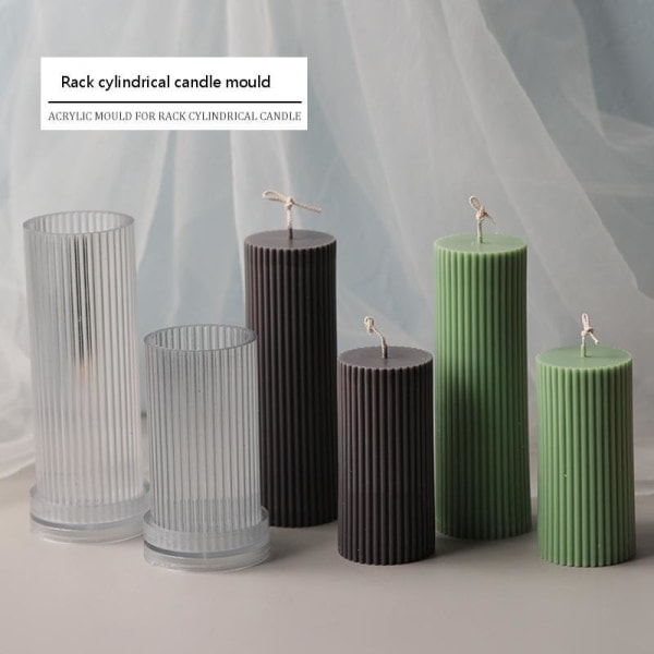 XJ-Lysforme lys stearinlys DIY støbeforme i silikoneform