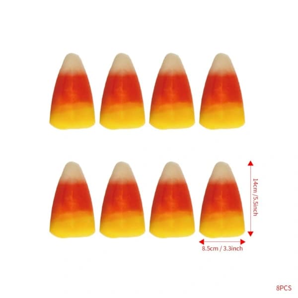 24 kpl Halloween-maissikarkkitarrat Candy corn -tarra [XJ]
