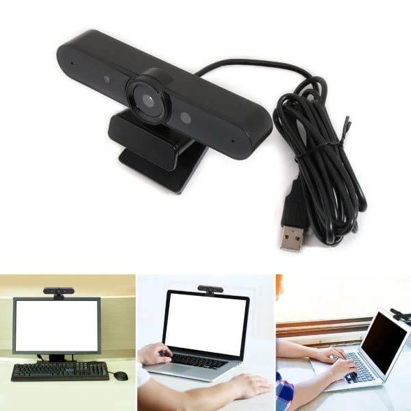 Avanceret Windows Hello ansigtsgenkendelse webkamera USB webkamera til opkald/konference PIN-login webkamera USB Windows Hello-kamera