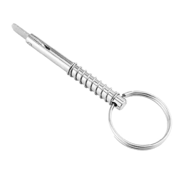 Quick Release Springstift Quick Release Pin 316 rustfrit stål Bimini topstift Marine med trækkringe Båddele Hardware 5x76mm